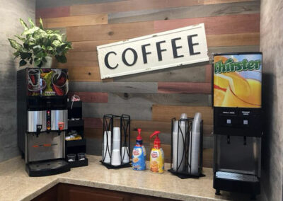 Breakfast Area for Guests with Coffee and Juice Machine